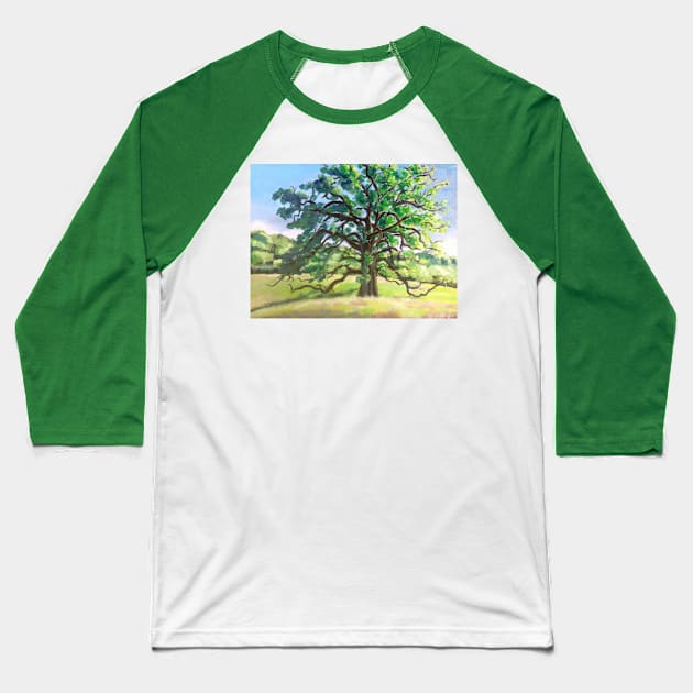 Oak tree 1 Baseball T-Shirt by TIMHANCOCKART1